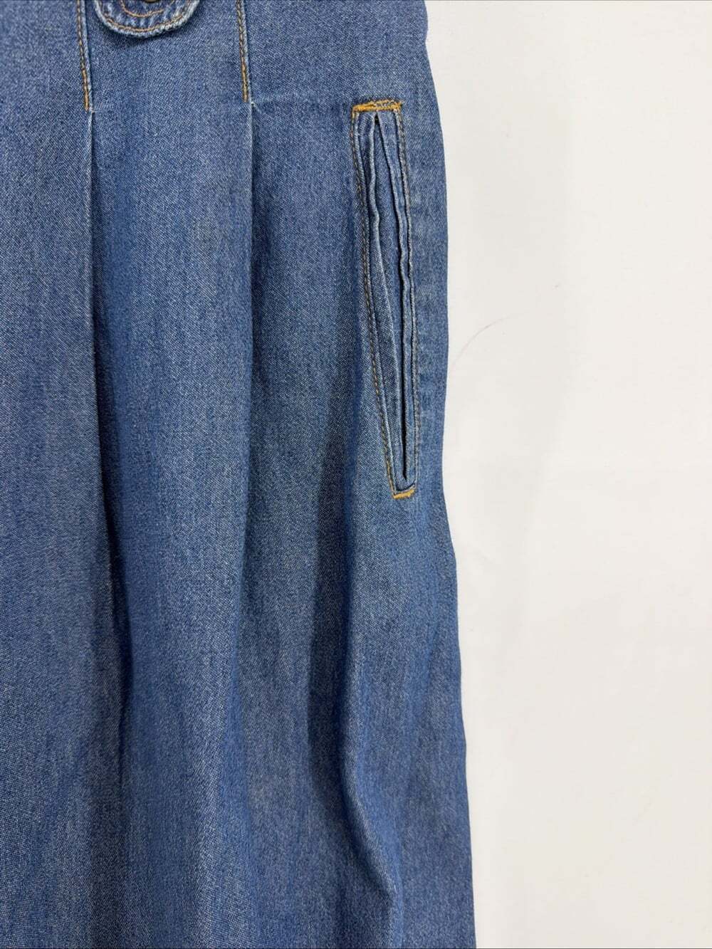 Rafaella Medium Wash Long Denim Skirt Sz 16 midi maxi flared A line 100% cotton - Picture 4 of 11